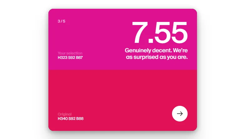 Dialed.gg desafía nuestra percepción del color y revela la confusión sobre el rosa