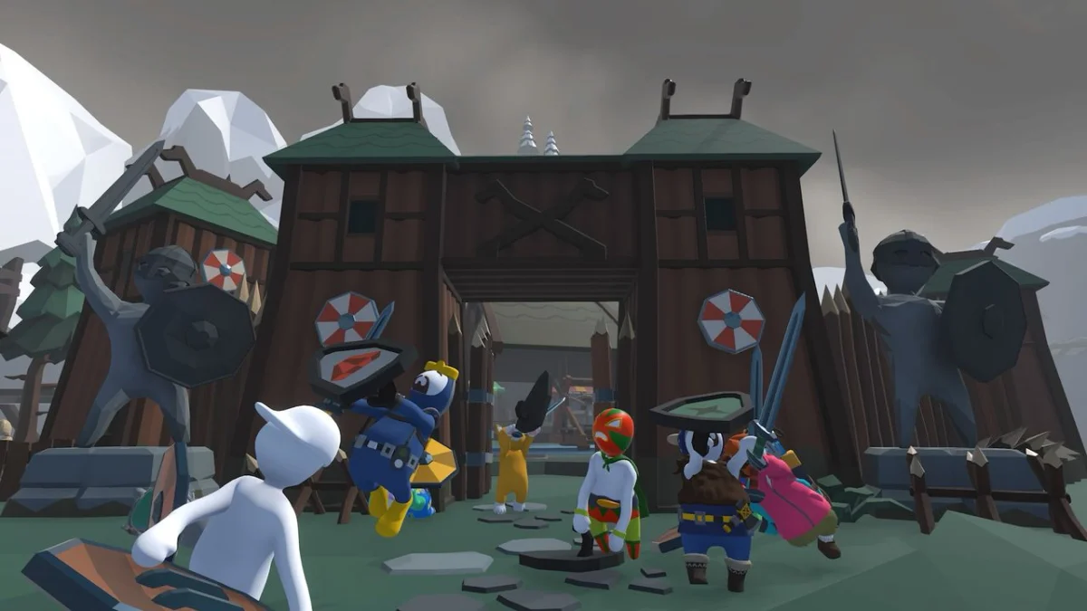 Human Fall Flat sorprende con un nuevo mapa vikingo que incluye a Dave the Diver