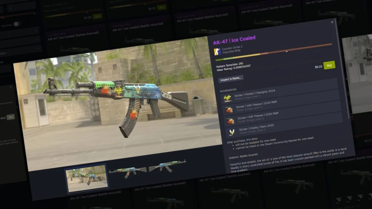 La actualización de Valve transforma el mercado de Steam con 27 millones de imágenes únicas para Counter-Strike.