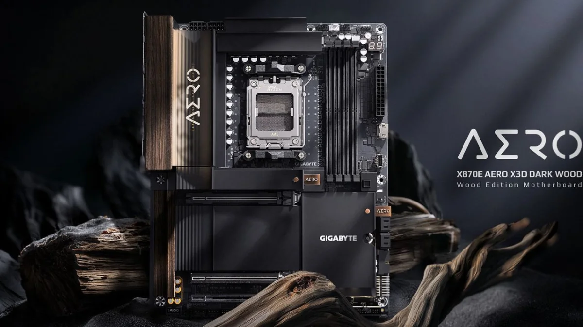 La nueva placa base 'Dark Wood' de Gigabyte redefine el diseño en el hardware gaming.