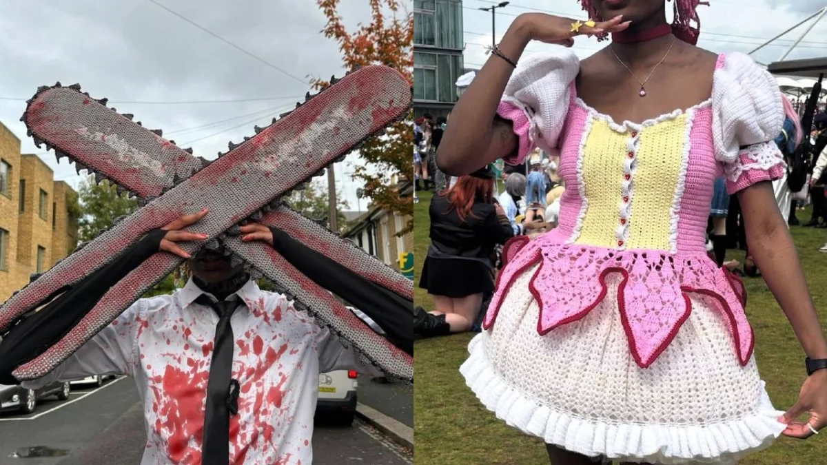 Un cosplay de ganchillo que transforma la moda y desafía la creatividad tradicional