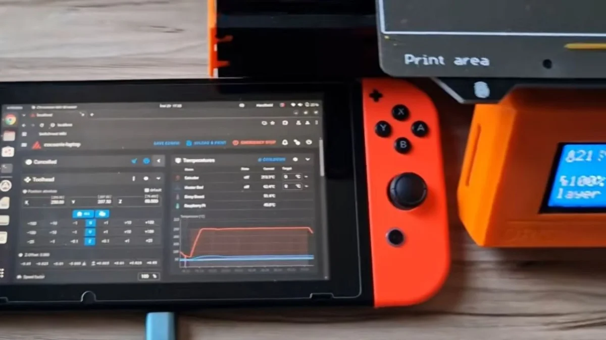 Un ingeniero revela cómo un Nintendo Switch puede acelerar la impresión 3D un 1000%
