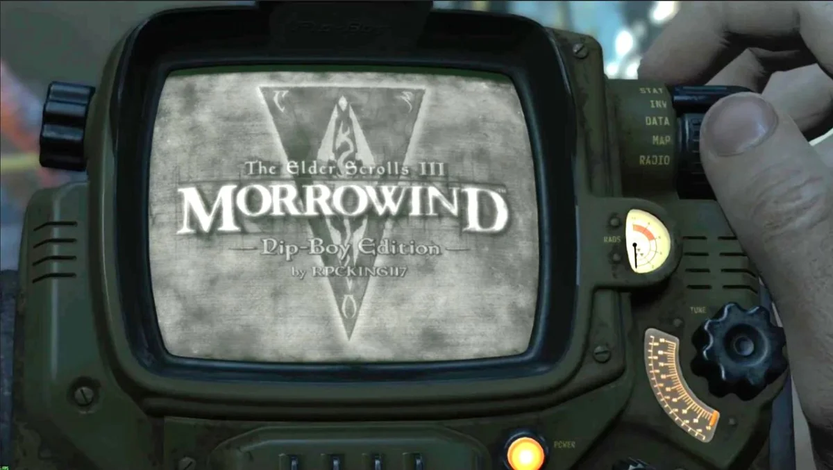 Un modder transforma el Pip-Boy de Fallout 4 en una experiencia de Morrowind completa
