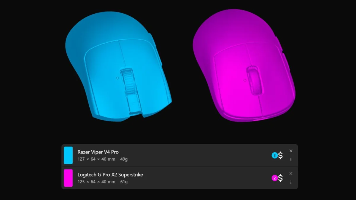 Una nueva herramienta web revoluciona la elección de ratones gaming en 3D